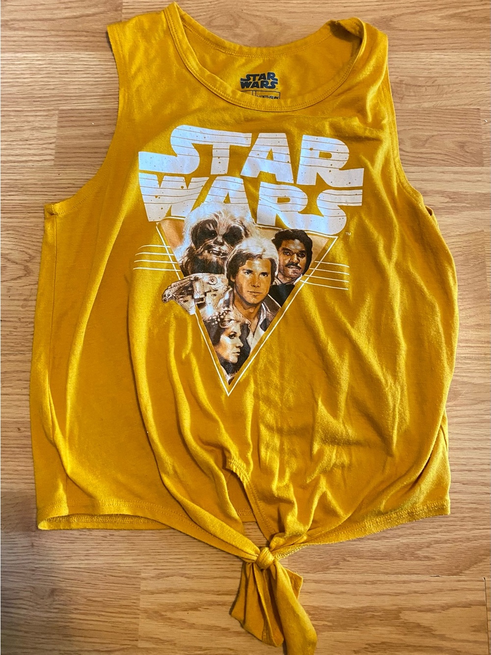 Star Wars Golden Yellow Graphic Tank Top